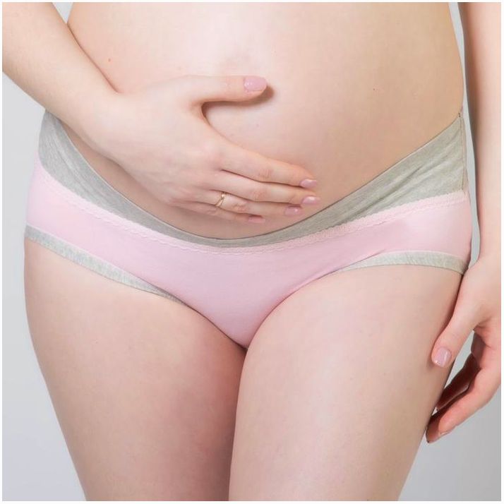 № 2512499 Трусы для беременных (низкие), размер 44-46, цвет розовый/серый