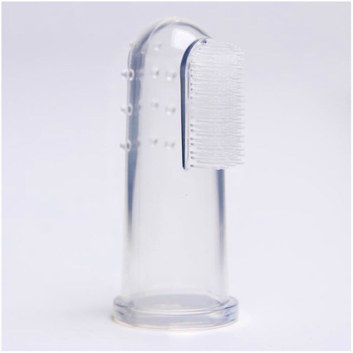 Картинка Прорезыватель - массажер детский в контейнере, 3 в 1, на палец, силиконовый от 3 мес. (№2932009) от магазина Мир детей Товары для Новорожденных