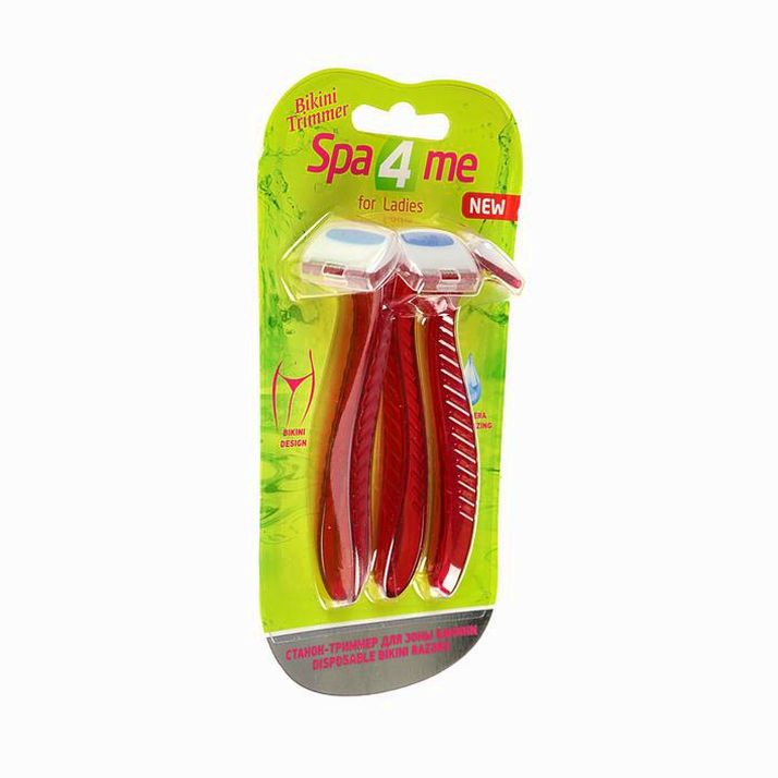 № 1420855 Бритвенные станки одноразовые Carelax, для зоны бикини, 3 шт