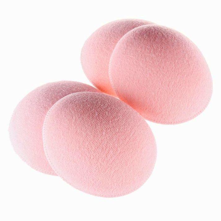 № 7569752 Набор многоразовых вкладышей для бюстгальтера, 4 шт., цвет розовый