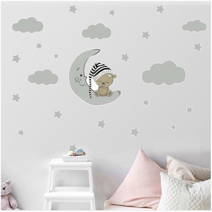 Наклейка пластик интерьерная цветная 