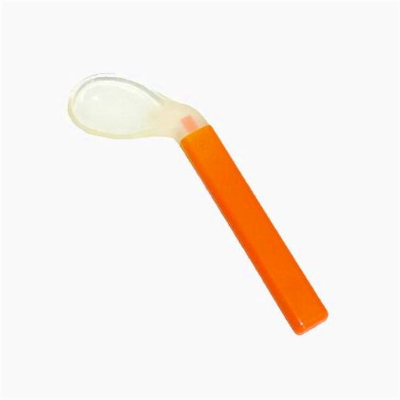 Ложка с силиконовым наконечником с анатомической ручкой (пластик) артикул анонс 1077Б