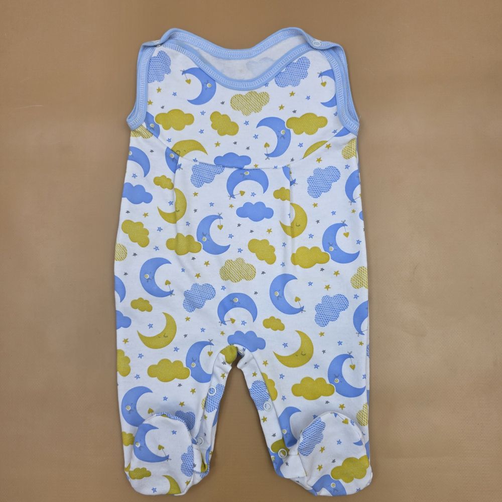 Ползунки на лямках №5 (футер, кнопки снизу и на плечах) артикул анонс 16118-62МД