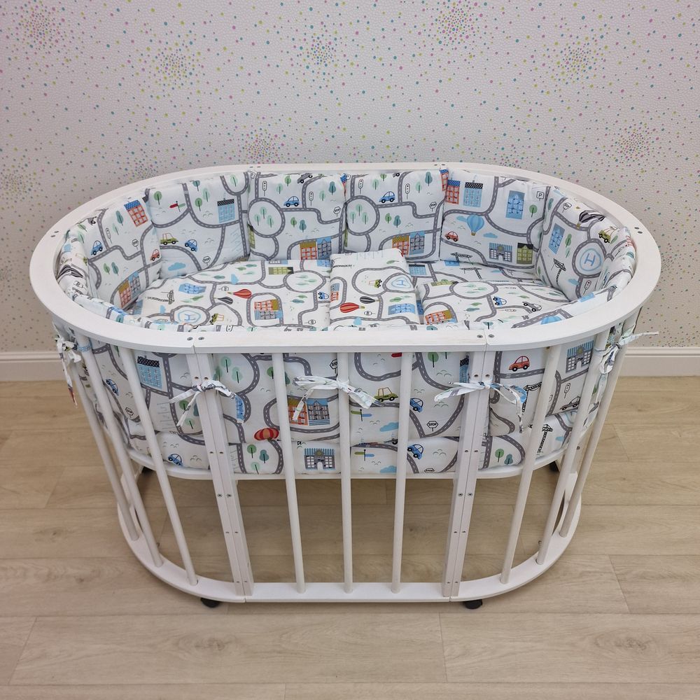 КПБ 17 пр (борт + пододеяльник + одеяло + наволочка + подушка + простынь (бязь) 12кв артикул анонс 1144-0-1бб_09