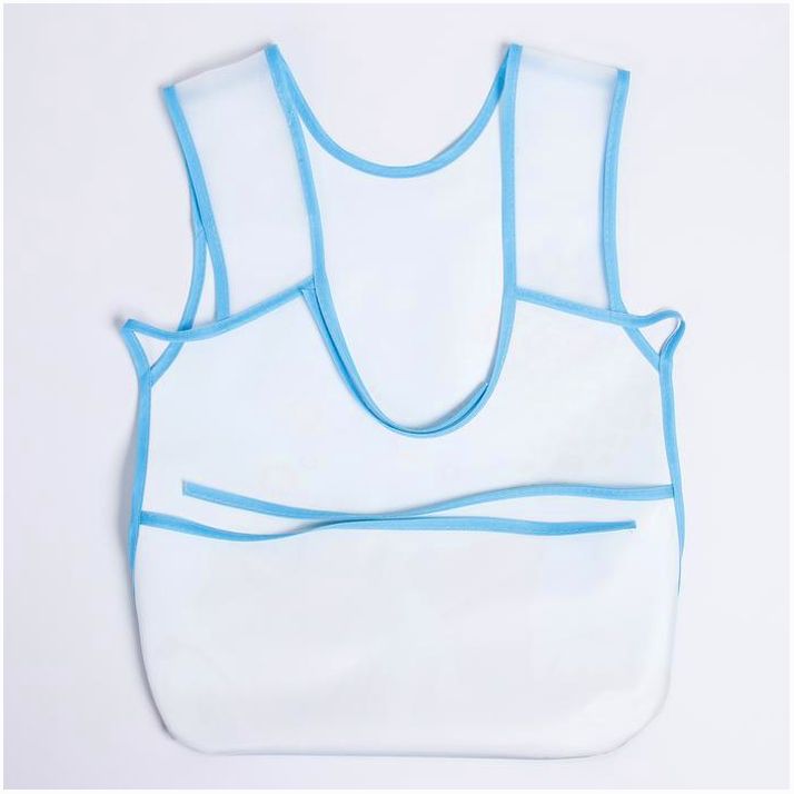 Картинка Нагрудник-фартук , с отворачивающимся карманом, на завязках, цвета МИКС (№1890564) от магазина Мир детей Товары для Новорожденных