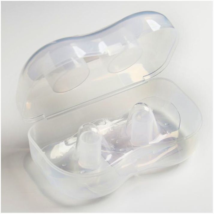 Картинка Накладки на грудь силиконовые, набор 2 шт., в футляре (№4018572) от магазина Мир детей Товары для Новорожденных