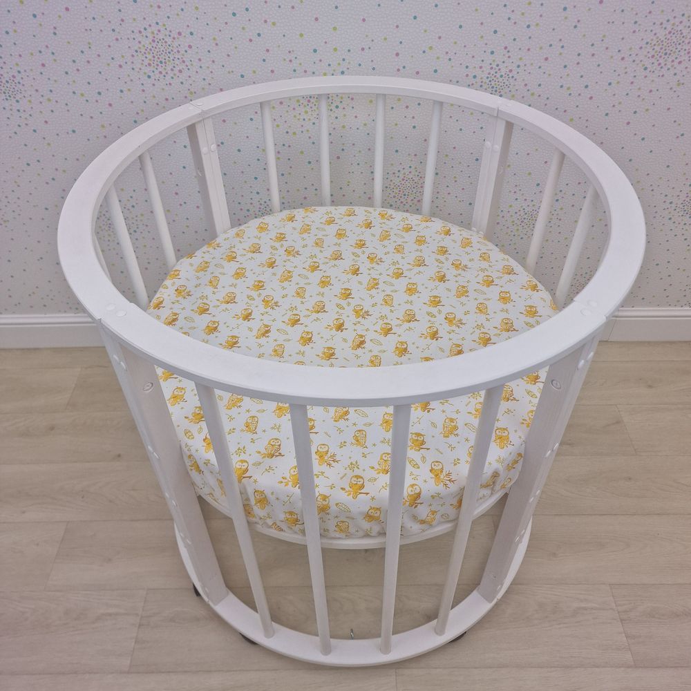 Простыня на резинке на круглую кровать (бязь) артикул анонс 255_38