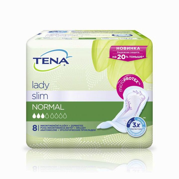 Урологические прокладки Tena Lady Slim Normal, 8 шт. артикул анонс 3958926
