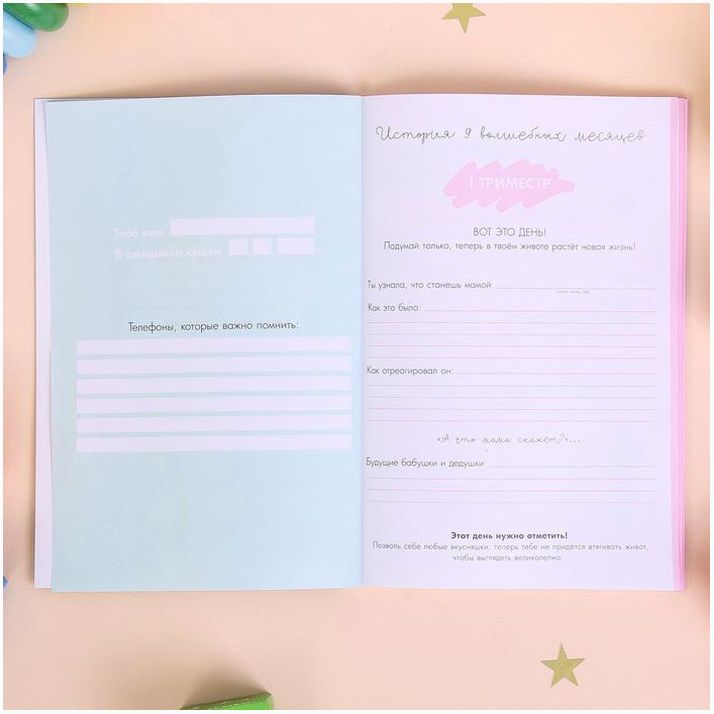 Картинка Ежедневник будущей мамы "Единорог", 40 листов (№4263079) от магазина Мир детей Товары для Новорожденных