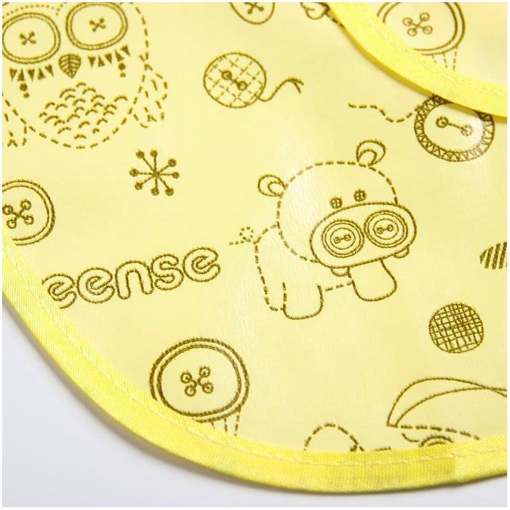 № 4967118 Фартук защитный 36х36 см., из клеенки с ПВХ покрытием, цвет желтый с рисунком