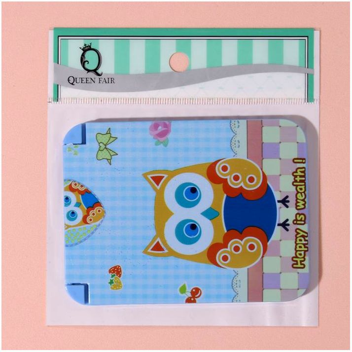 Картинка Зеркало складное «Совы», с расчёской, 9,5 ? 7,5 см, рисунок МИКС (№2785807) от магазина Мир детей Товары для Новорожденных