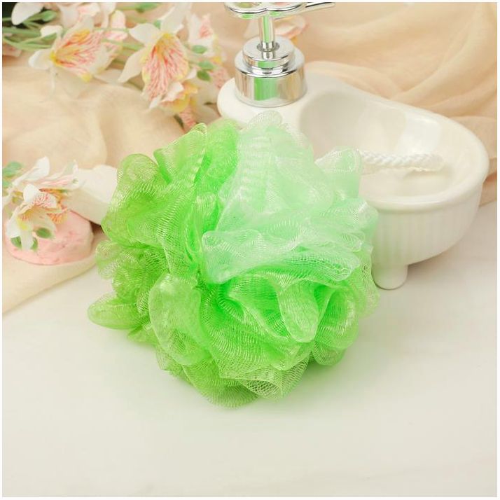 Картинка Мочалка для тела Доляна, двухцветная, 40 гр, цвет МИКС (№3092679) от магазина Мир детей Товары для Новорожденных