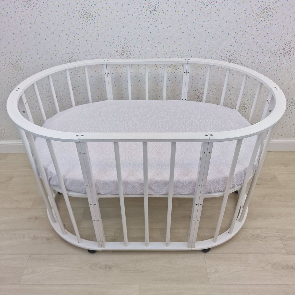 Простыня на резинке на овальную кровать (бязь) артикул анонс 257_27