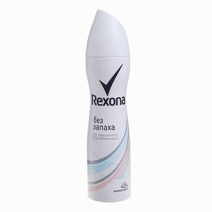 Картинка Дезодорант-антиперспирант Rexona "Без запаха", женский, аэрозоль, 150 мл (№1210053) от магазина Мир детей Товары для Новорожденных
