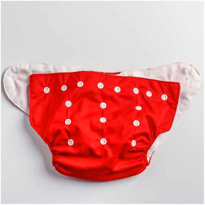 Многоразовый подгузник, цвет красный артикул анонс 1418204