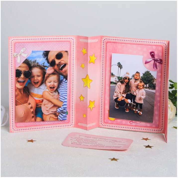 Картинка Открытка с местом для фото "Наша любимая малышка" (№1194212) от магазина Мир детей Товары для Новорожденных