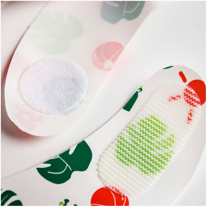 Картинка Нагрудник для кормления «Крошка Я» непромокаемый на липучке, цвет зеленый (№4604266) от магазина Мир детей Товары для Новорожденных