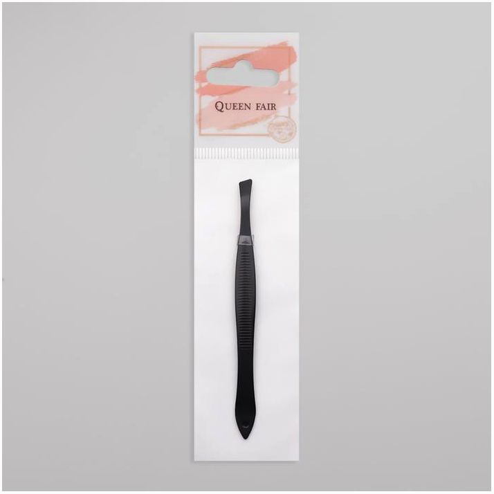 Картинка Пинцет скошенный, узкий, 8,5 см, цвет чёрный (№1492255) от магазина Мир детей Товары для Новорожденных