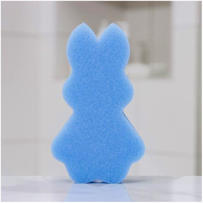 Губка для тела детская «Зайка», 14,5?9 см, цвет микс артикул анонс 7662719