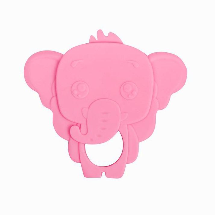 Прорезыватель силиконовый «Слоник», цвет розовый артикул анонс 2272549
