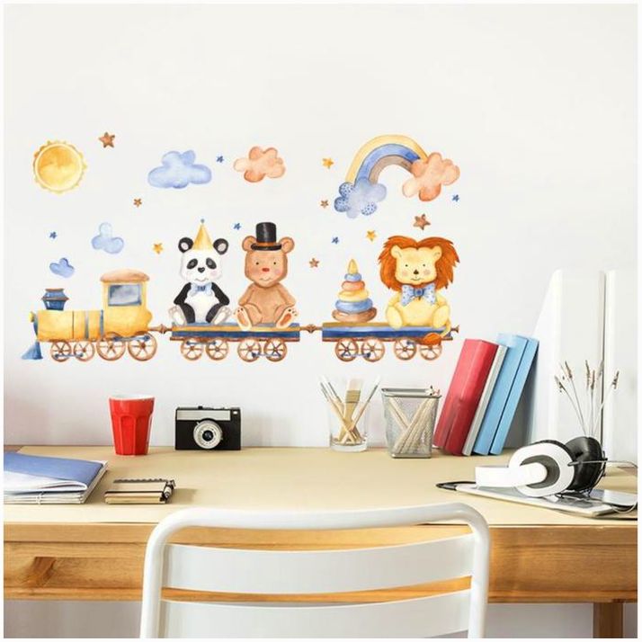 Наклейка пластик интерьерная цветная 