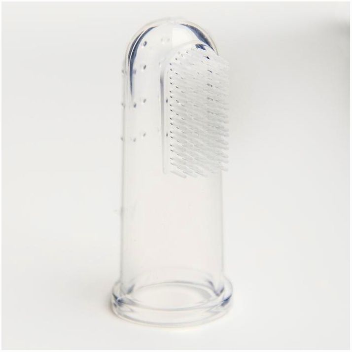 Картинка Прорезыватель - массажер детский в контейнере, 3 в 1, на палец, силиконовый от 3 мес. (№2932007) от магазина Мир детей Товары для Новорожденных