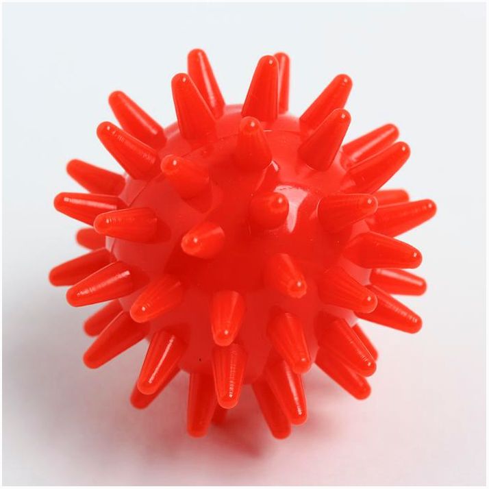 № 4386065 Мяч массажный ?5 см., цвет красный, Крошка Я