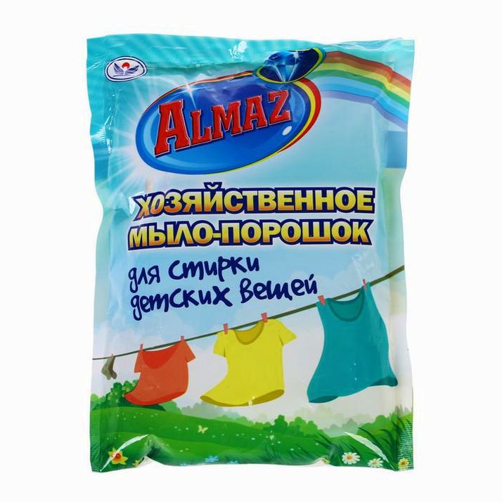 Almaz Хозяйственное Мыло-Порошок для стирки детских вещей, 300 гр артикул анонс 5005270