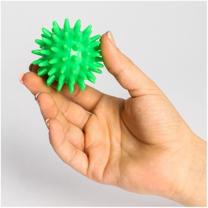 Картинка Развивающий массажный мячик «Монстрик», диаметр 6 см, цвет оранжевый, Крошка Я (№5239096) от магазина Мир детей Товары для Новорожденных