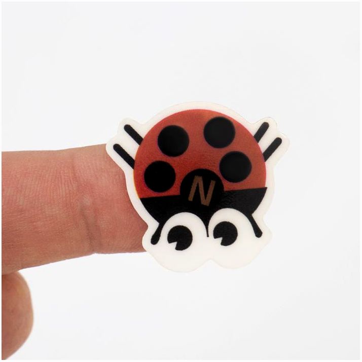 Картинка Термометр налобный "Божья коровка", до 40°, 2.8 х 2.9 см (№9301318) от магазина Мир детей Товары для Новорожденных