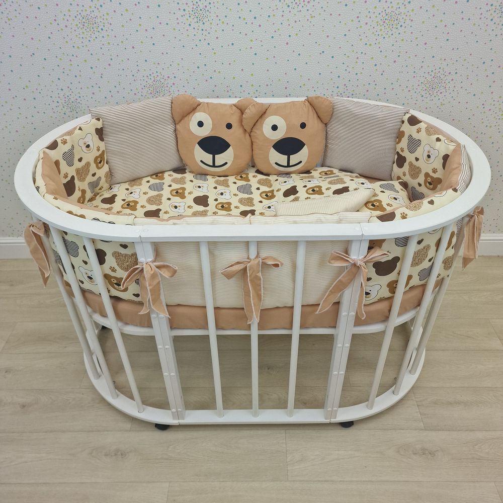 КПБ 17 пр (борт + пододеяльник + одеяло + наволочка + подушка + простынь (бязь) артикул анонс 1132-0-1бб_04