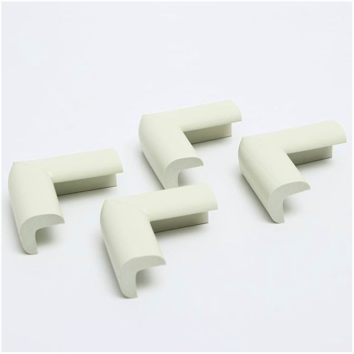 Набор защитных накладок на углы, 4 шт., цвет белый артикул анонс 4623689