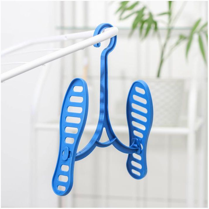 Вешалка-сушилка для обуви «Следы», 29?15 см, цвет МИКС артикул анонс 3622285