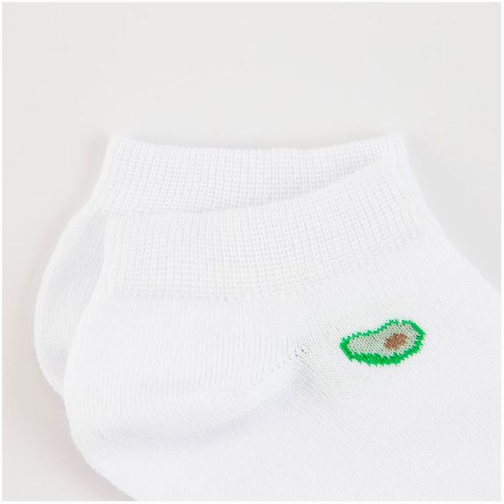 № 6248124 Носки женские «Авокадо», цвет белый, размер 23-25