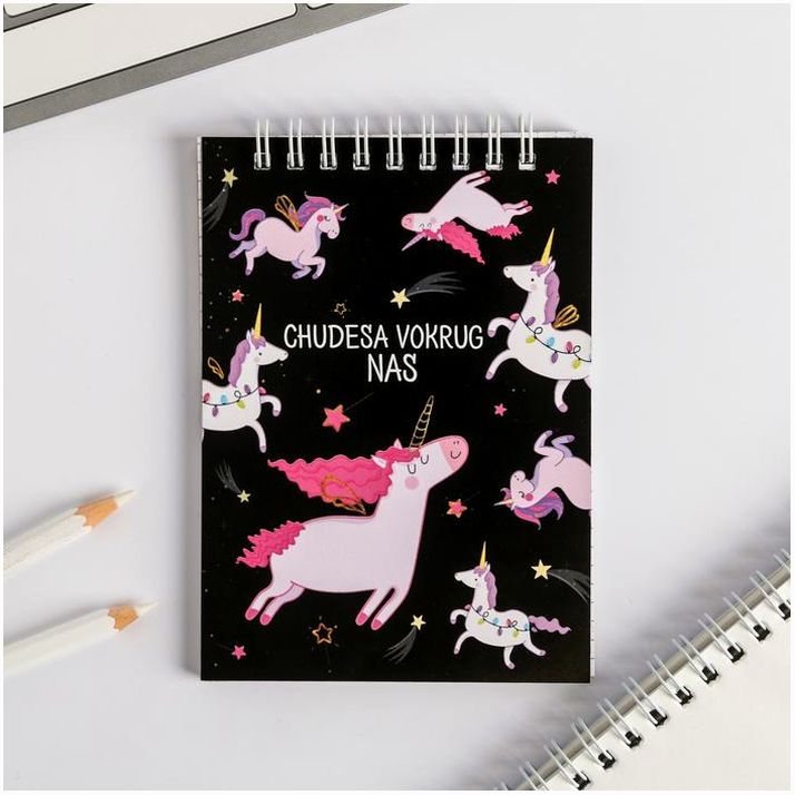 Блокнот А6 на гребне 40 л. 