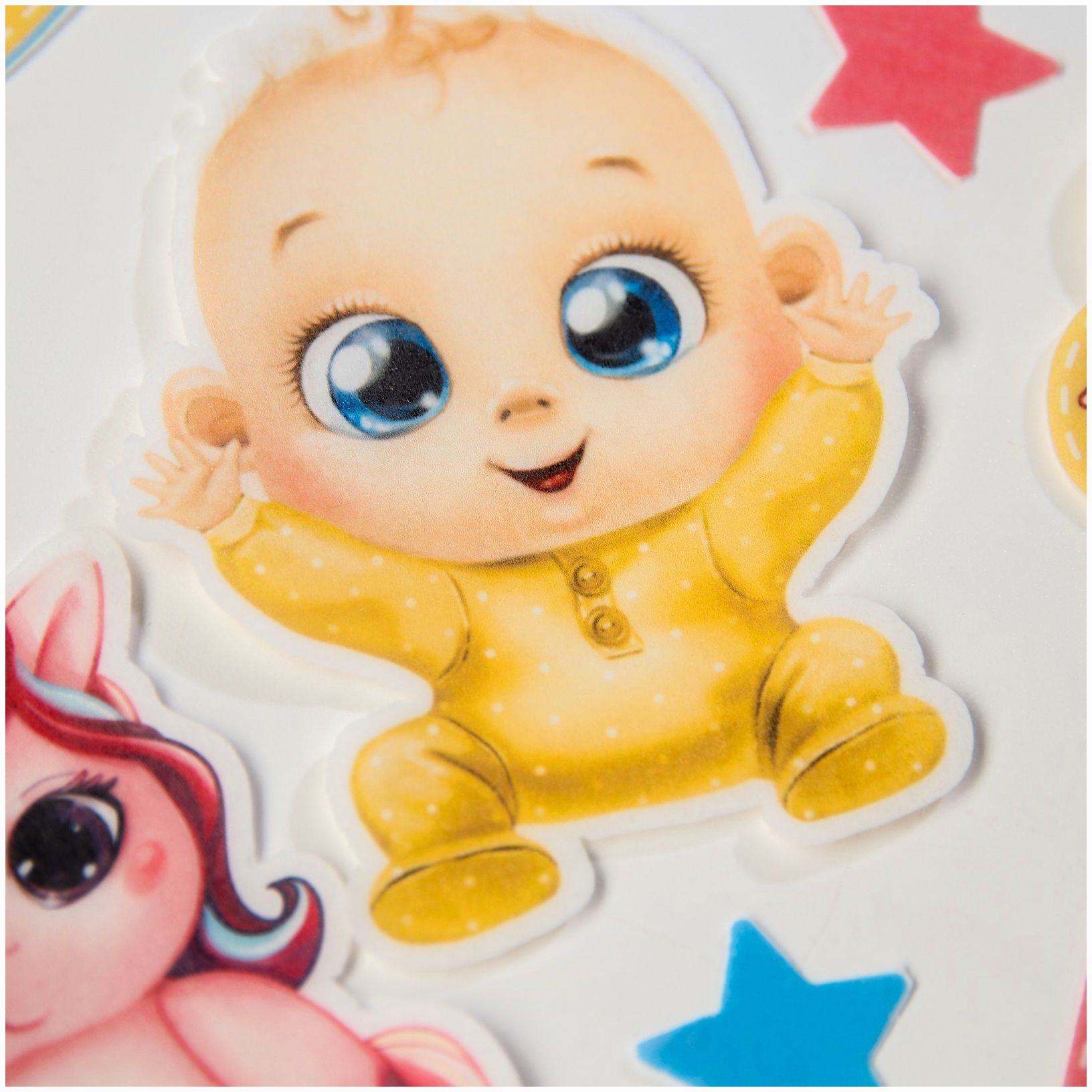 Картинка Вафельные картинки съедобные «Гендер пати» для капкейков, торта KONFINETTA, 16 шт. (№9305737) от магазина Мир детей Товары для Новорожденных