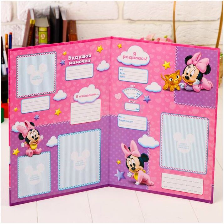 № 3573457 Обложка для документов, Минни Маус